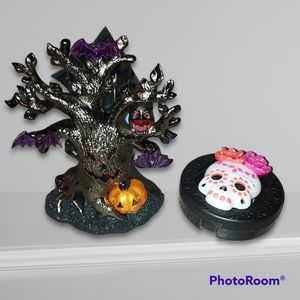 Halloween Light up Tree Wallflower Plug & Car Freshener Bundle